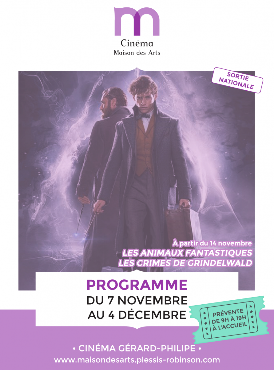 Programme cinéma - Novembre 2018