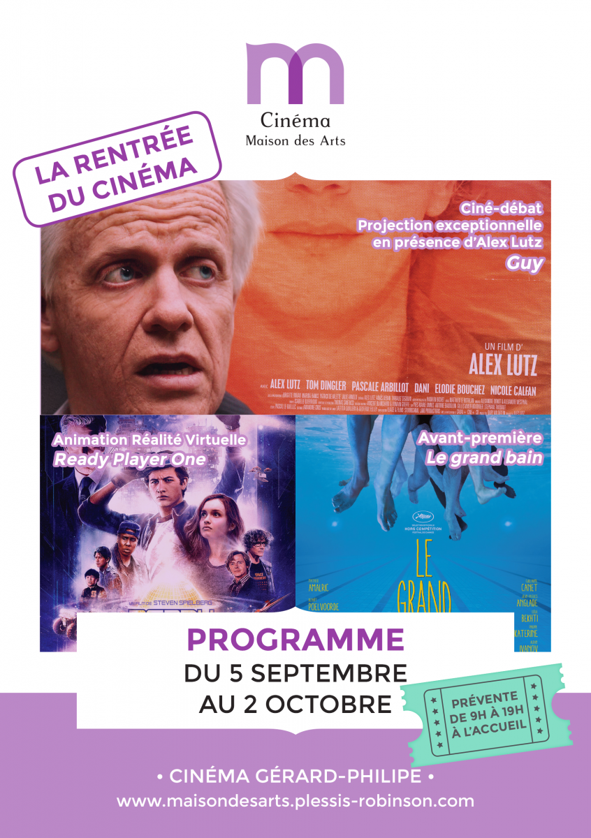 Cinéma -Programmation été 2018 Cinéma - Programmation septembre 2018